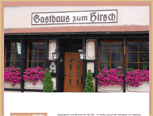 Tablet Screenshot of gasthaus-zum-hirsch-altlussheim.de